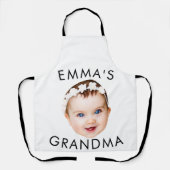 Custom Foto Face Mama Oma Opa Geburtstag Schürze (Vorderseite)