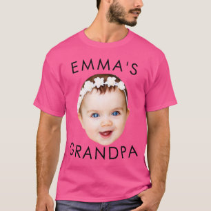 Custom Foto Face Mama Oma Opa Geburtstag T-Shirt