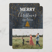 Custom Foto Family Christmas Card (Vorne/Hinten)