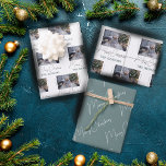 Custom Foto Family Minimalistisch Frohe Weihnachte Geschenkpapier Set<br><div class="desc">Custom Foto Familie Minimalistisch Frohe Weihnachtswrapping Papier Blätter. Fügen Sie Ihr Foto und Ihren Namen hinzu.</div>