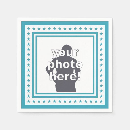 CUSTOM FOTO- & FARBEN-Papierservietten Serviette (Vorderseite)