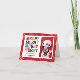Custom Foto Farbenfrohe Weihnachtskarte Feiertagskarte