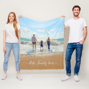 Custom Foto Fleece Blanken Ihr Foto Geschenk für I