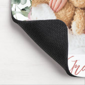Custom Foto Floral New Baby Mousepad (Ecke)