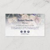 Custom Foto Florist Loyalty Card Treuekarte (Rückseite)