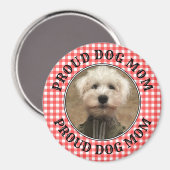 Custom Foto Frame Country Red Buffalo Karo Kariert Magnet (Vorderseite/Rückseite)