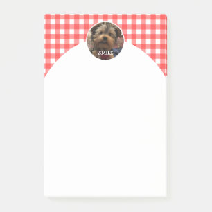 Custom Foto Frame Country Red Buffalo Karo Kariert Post-it Klebezettel
