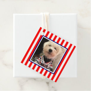 Custom Foto Frame USA American Flag Patriotic Fun Geschenkanhänger