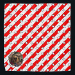Custom Foto Frame USA American Flag Patriotic Fun Halstuch<br><div class="desc">USA Foto Frame - Fun U.S.A. patriotische amerikanische Flagge Thema Foto Rahmen. Copyright © Angi Laframboise. Niedliche,  maßgeschneiderte,  personalisierte Geschenke für patriotische Haustiere.</div>