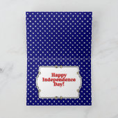 Custom Foto Frame USA American Flag Patriotic Fun Karte (Innenseite)