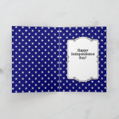 Custom Foto Frame USA American Flag Patriotic Fun Karte (Innenseite)