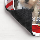 Custom Foto Frame USA American Flag Patriotic Fun Mousepad (Ecke)