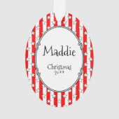 Custom Foto Frame USA American Flag Patriotic Fun Ornament (Rückseite)