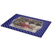 Custom Foto Frame USA American Flag Patriotic Fun Schneidebrett (Ecke)