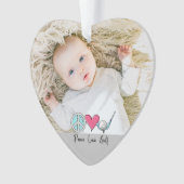 Custom Foto Frau Oma Mama Liebe Golf Ornament (Vorderseite)