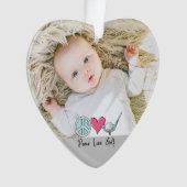 Custom Foto Frau Oma Mama Liebe Golf Ornament (Vorderseite)