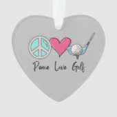 Custom Foto Frau Oma Mama Liebe Golf Ornament (Rückseite)