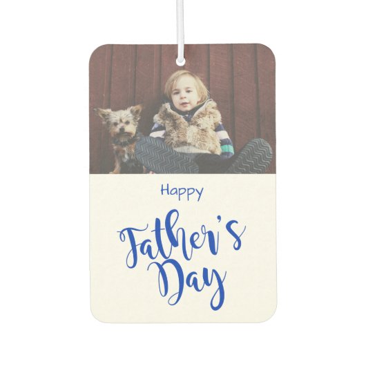 CUSTOM Foto | Fröhlicher Vatertag Autolufterfrischer (Vorderseite)