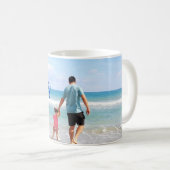 CUSTOM Foto | Fröhlicher Vatertag Kaffeetasse (VorderseiteRechts)