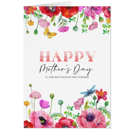 Custom Foto Frühlingsblumen glückliche Mütter Tag (Vorne)