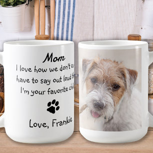 Custom Foto Funny Dog Mama Kaffeetasse