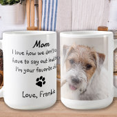 Custom Foto Funny Dog Mama Kaffeetasse