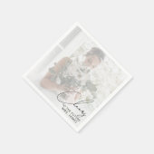 Custom Foto Future Frau Brautparty Servietten (Ecke)