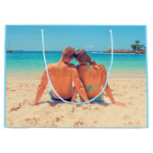 Custom Foto Geschenktasche mit Ihren Lieblings-Fot Große Geschenktüte (Vorderseite)