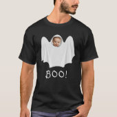 Custom Foto Ghost booky Happy Halloween Spaß T-Shirt (Vorderseite)