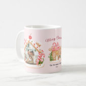 Custom Foto Gingerbrei House Weihnachten Kaffeetasse (Vorderseite Links)