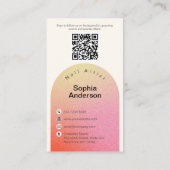 Custom Foto Glitzer Sparkling Nail Beauty Salon Visitenkarte (Rückseite)