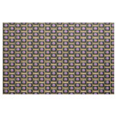 Custom Foto Gold, Black Squares Fabric Stoff (Yard (91,4 cm))