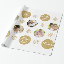 Custom Foto Gold Glitzer Look Geschenkartikel