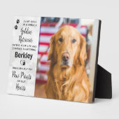 Custom Foto Golden Retriever Memorial Fotoplatte (Seite)