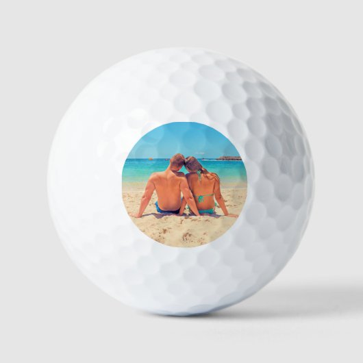Custom Foto Golf Balls Geschenk mit Ihren Fotos Golfball (Vorderseite)