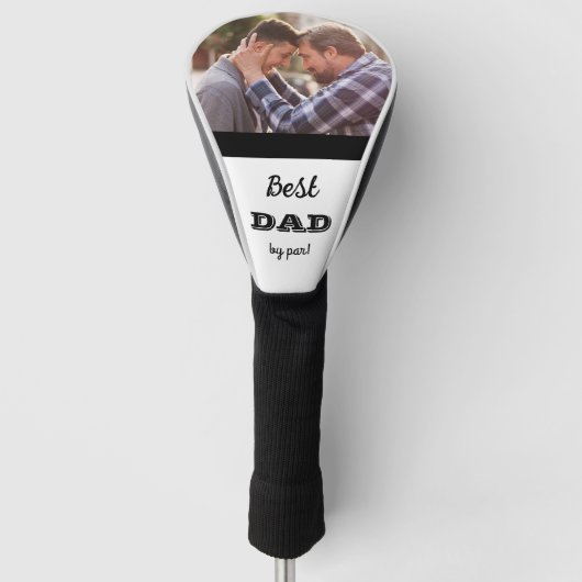 Custom Foto Golf Driver Cover - Geschenk für Papa Golf Headcover (Vorderseite)