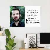Custom Foto Golf für immer in unserem Hearts Memor Poster (Heimbüro)