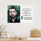 Custom Foto Golf für immer in unserem Hearts Memor Poster (Küche)