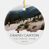 Custom Foto Grand Canyon Nationalpark Arizona Keramik Ornament (Hinten)