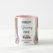 Custom Foto Granny Mimi Nana Großmutter Geschenk Tasse (Zentrum)