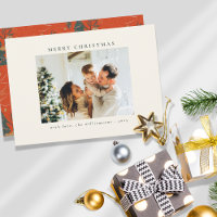 Custom Foto Green Red Christmas Tree Tiger Einziga