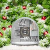 Custom Foto Grid Snow Globe - Weihnachtsgeschenk Schneekugeln (Weihnachten)