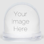 Custom Foto Grid Snow Globe - Weihnachtsgeschenk Schneekugeln (Rückseite)