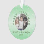 Custom Foto Großeltern Ornament (Vorderseite)