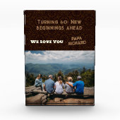 Custom Foto Happy 60. Geburtstag Geschenke für Män (Vorderseite)