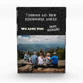 Custom Foto Happy 60. Geburtstag Geschenke für Män (Vorderseite)