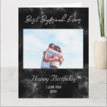 Custom Foto Happy Birthday Best Boyfriend jemals Karte<br><div class="desc">Custom Foto Happy Birthday Best Boyfriend Ever Card</div>