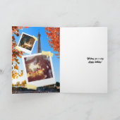 Custom Foto Happy Birthday Card Ankündigung (Innenseite)