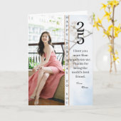 Custom Foto Happy Birthday Karte (Gelbe Blume)