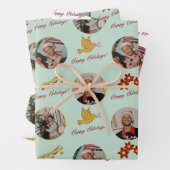 Custom Foto Happy Holidays Geschenkpapier Set (Beispiel)